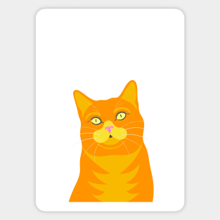 Ginger Cat Portrait Sticker